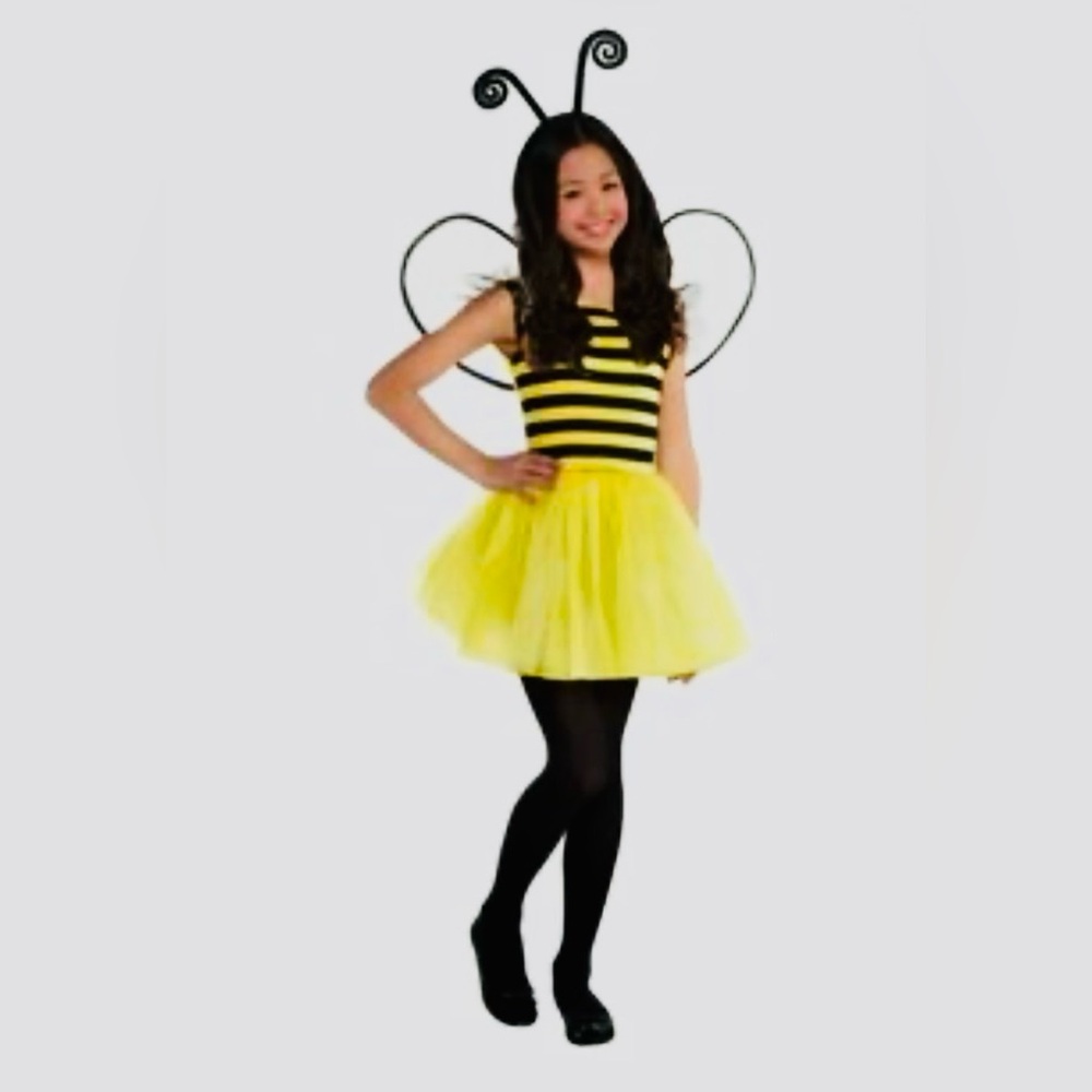 Buzzy Bee Bumblebee-Kid’s Size M Black And Yellow Rubie’s Halloween Costume